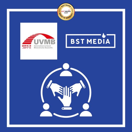 BST Media ist Mitglied im m Unternehmerverband Mineralische Baustoffe (UVMB) e.V.  